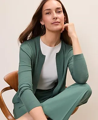 Ann Taylor Open Crop Cardigan sold by Ann Taylor product image thumbnail 3
