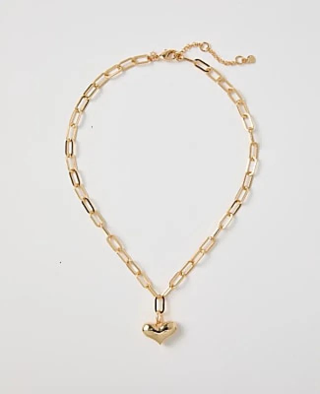 Ann Taylor Heart Pendant Necklace made by Ann Taylor