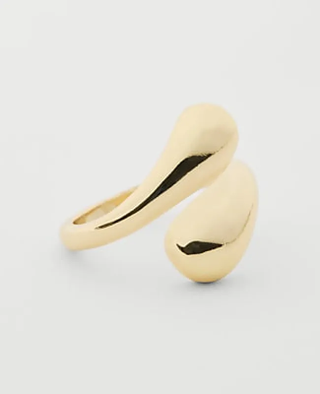 Ann Taylor Metal Teardrop Wrap Ring made by Ann Taylor