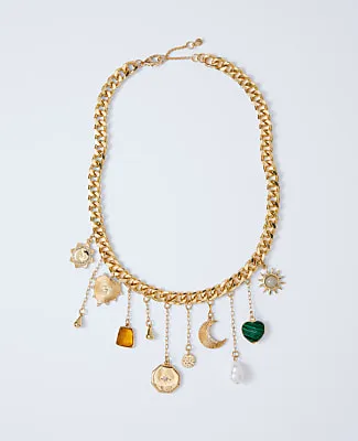 Ann Taylor Charm Statement Necklace sold by Ann Taylor