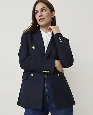 Ann Taylor The Fitted Long Double Breasted Blazer sold by Ann Taylor