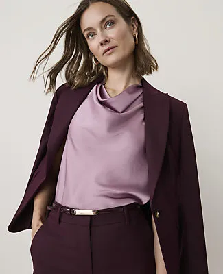 Ann Taylor Draped Cowl Neck Top sold by Ann Taylor product image thumbnail 3