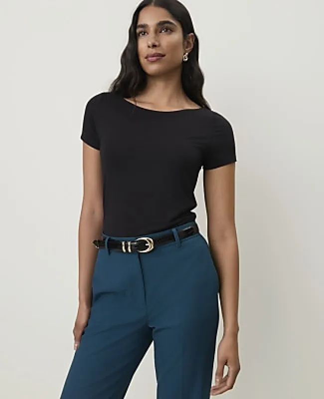 Ann Taylor Scoop Neck Sleeve Tee made by Ann Taylor