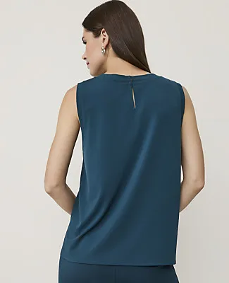 Ann Taylor Petite Mixed Media Shell Top sold by Ann Taylor product image thumbnail 2
