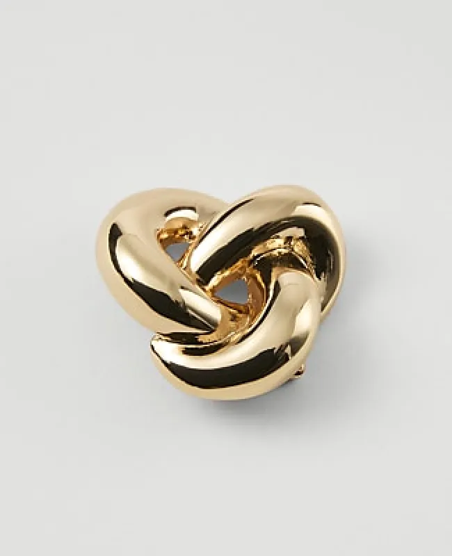 Ann Taylor Metal Knotted Brooch made by Ann Taylor