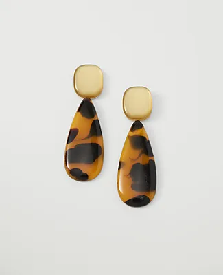 Ann Taylor Tortoise Drop Earrings sold by Ann Taylor