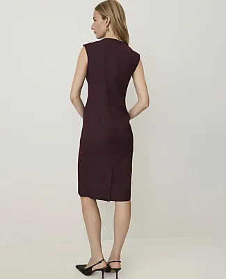 Ann Taylor The Petite Crew Neck Sheath Dress sold by Ann Taylor product image thumbnail 2
