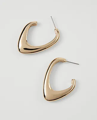 Ann Taylor Sculptural Hoop Earrings sold by Ann Taylor