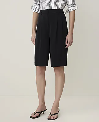Ann Taylor Petite Pleated Bermuda Short sold by Ann Taylor product image thumbnail 2