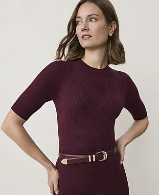 Ann Taylor Ribbed Sweater Tee sold by Ann Taylor
