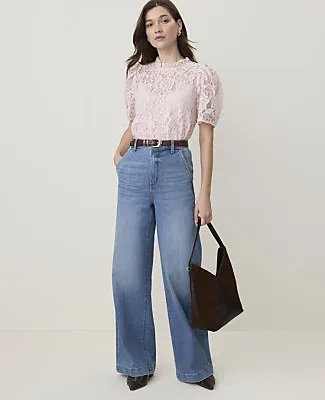 Ann Taylor The Denim Trouser sold by Ann Taylor