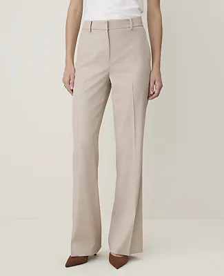 Ann Taylor The Petite Flare Trouser in Windowpane sold by Ann Taylor product image thumbnail 2