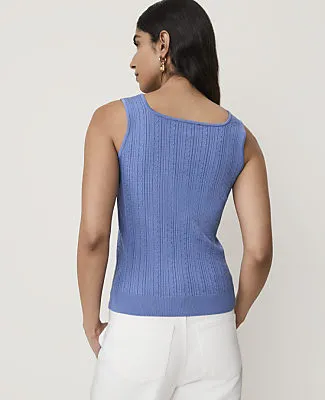 Ann Taylor Mixed Stitch Sweater Shell Top sold by Ann Taylor product image thumbnail 2