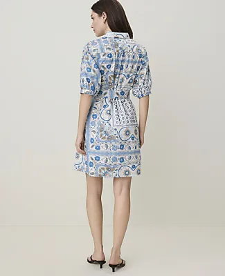 Ann Taylor Weekend Paisley Collared Shirtdress sold by Ann Taylor product image thumbnail 2