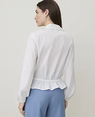 Ann Taylor Petite Weekend Tie Waist Blouse sold by Ann Taylor product image thumbnail 2