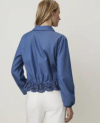 Ann Taylor Weekend Tie Waist Blouse sold by Ann Taylor product image thumbnail 2