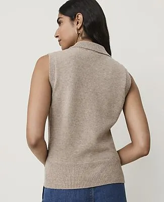 Ann Taylor Collared Sweater Vest sold by Ann Taylor product image thumbnail 2