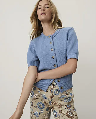 Ann Taylor Weekend Short Sleeve Cardigan sold by Ann Taylor