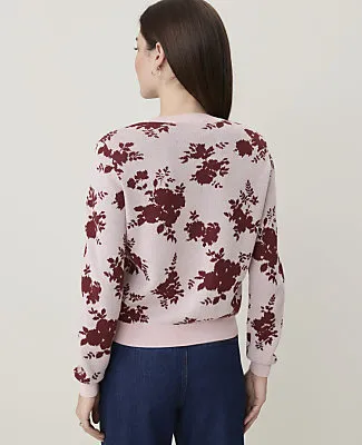 Ann Taylor Floral Jacquard Cardigan sold by Ann Taylor product image thumbnail 2