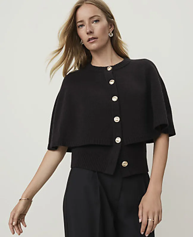 Ann Taylor Short Sleeve Capelet Cardigan made by Ann Taylor