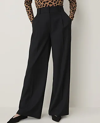 Ann Taylor The Petite Pleated Wide-Leg Pant sold by Ann Taylor product image thumbnail 2
