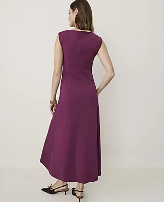 Ann Taylor Ruched Column Midi Dress sold by Ann Taylor product image thumbnail 2