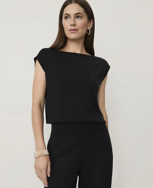Ann Taylor Boatneck Sweater Shell Top made by Ann Taylor