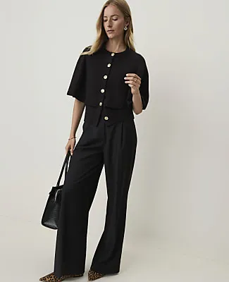 Ann Taylor Short Sleeve Capelet Cardigan sold by Ann Taylor product image thumbnail 3