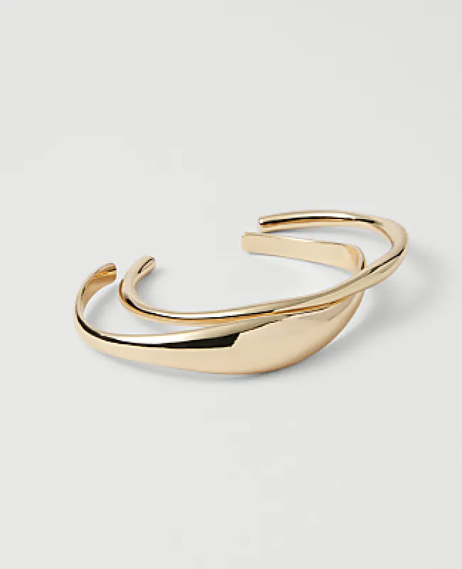 Ann Taylor Metal Cuff Bracelet Set made by Ann Taylor