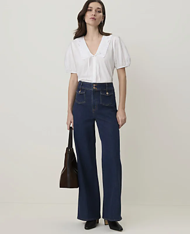Ann Taylor Petite Weekend Trouser Jean made by Ann Taylor