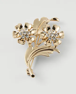 Ann Taylor Crystal Flower Brooch sold by Ann Taylor