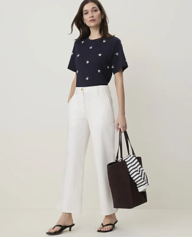 Ann Taylor Petite Weekend Wide-Leg Ankle Pant made by Ann Taylor