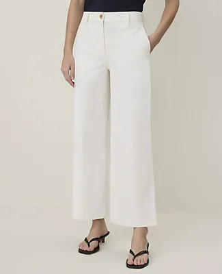 Ann Taylor Petite Weekend Wide-Leg Ankle Pant sold by Ann Taylor product image thumbnail 2