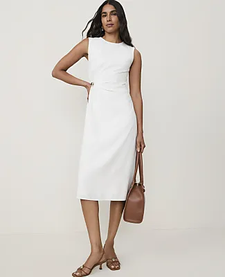 Ann Taylor Petite Crew Neck Twist Sheath Dress sold by Ann Taylor