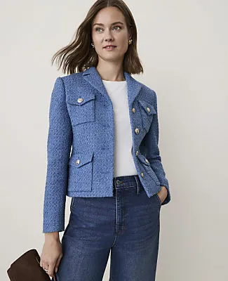 Ann Taylor Petite Patch Pocket Jacket in Tweed sold by Ann Taylor