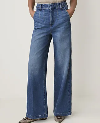Ann Taylor The Petite Darted Waist Trouser Jean sold by Ann Taylor product image thumbnail 2