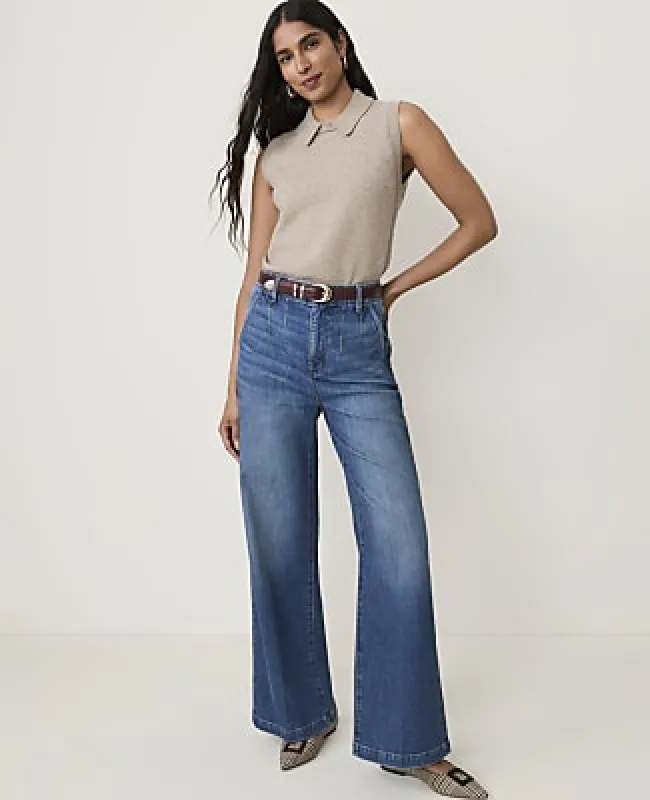 Ann Taylor The Petite Darted Waist Trouser Jean made by Ann Taylor