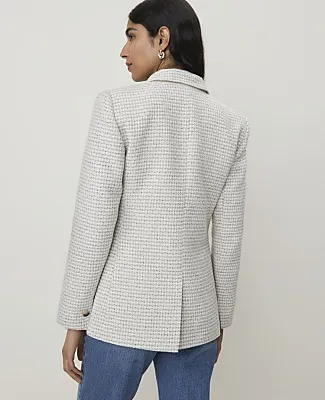 Ann Taylor The Greenwich Blazer in Tweed sold by Ann Taylor product image thumbnail 2