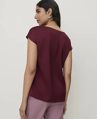Ann Taylor Satin Cowl Neck Top sold by Ann Taylor product image thumbnail 2