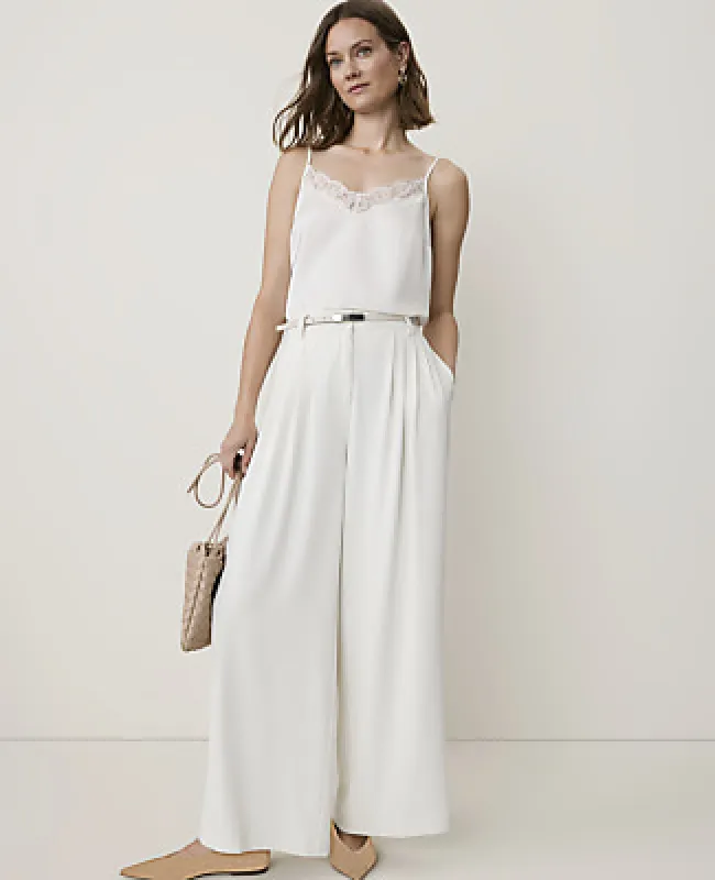 Ann Taylor The Petite Multi Pleated Wide Leg Pant made by Ann Taylor
