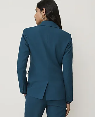 Ann Taylor The Fitted Long Blazer in Classic Canvas sold by Ann Taylor product image thumbnail 2
