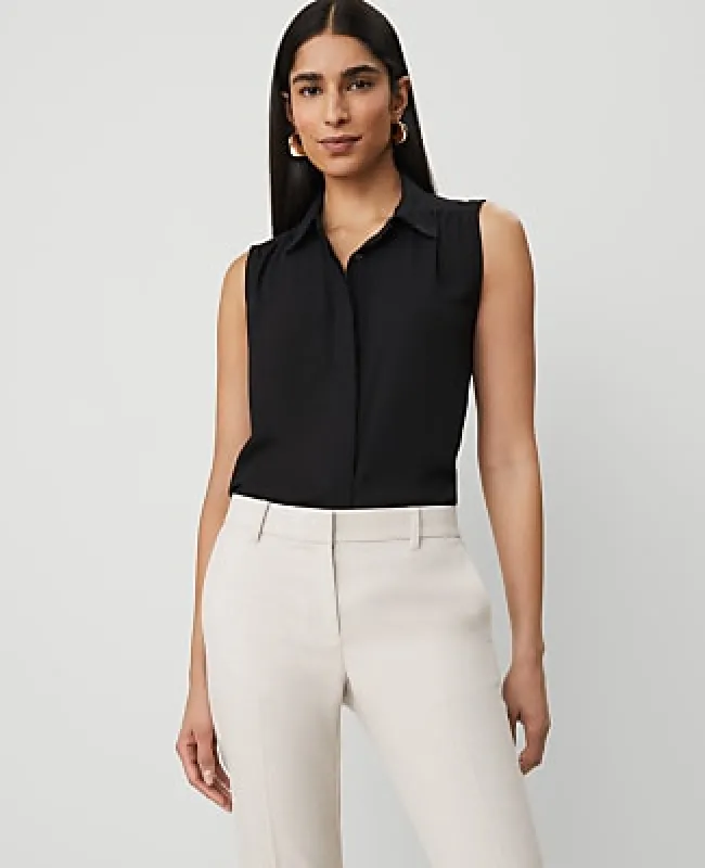 Ann Taylor Shirred Sleeveless Shirt made by Ann Taylor