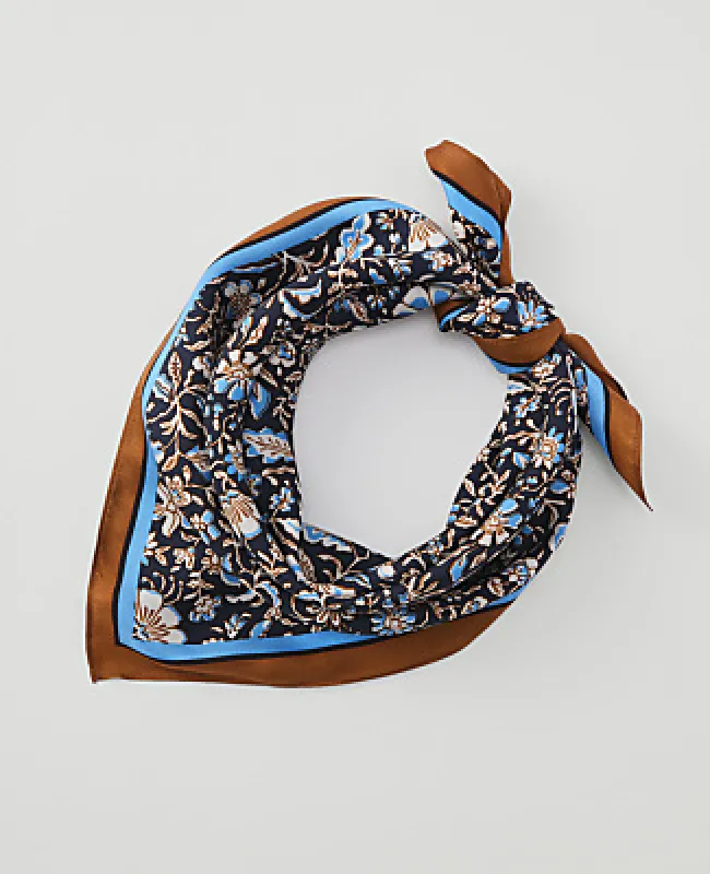 Ann Taylor Weekend Floral Silk Scarf made by Ann Taylor