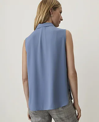 Ann Taylor Shirred Sleeveless Shirt sold by Ann Taylor product image thumbnail 2