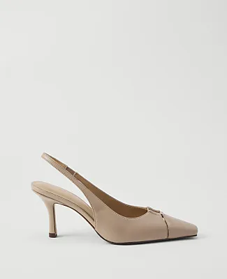 Ann Taylor Leather Cutout Slingback Pump sold by Ann Taylor