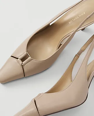Ann Taylor Leather Cutout Slingback Pump sold by Ann Taylor product image thumbnail 2