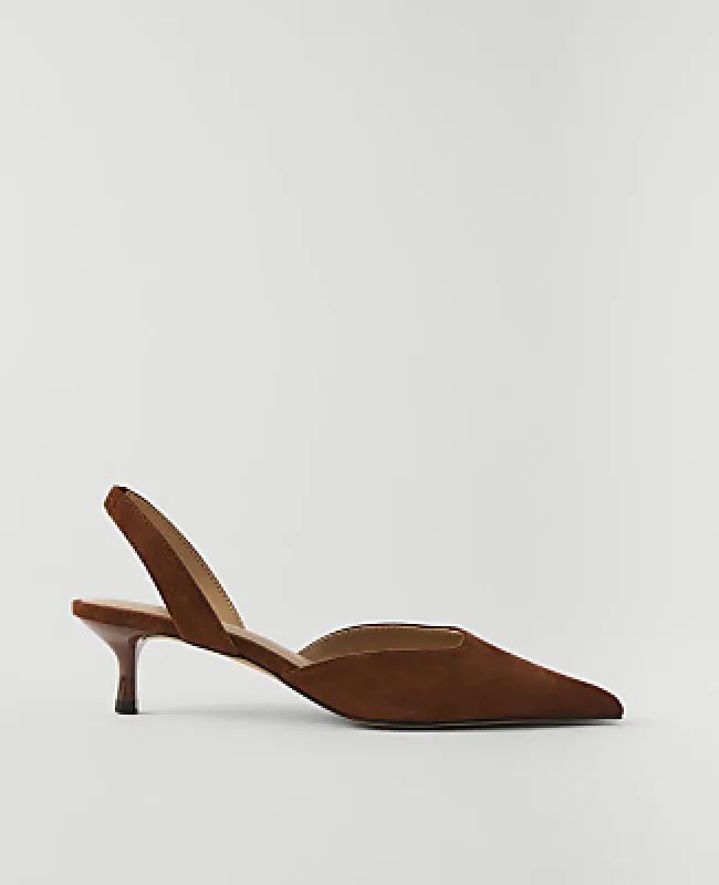 Ann Taylor Suede Slingback Pump made by Ann Taylor