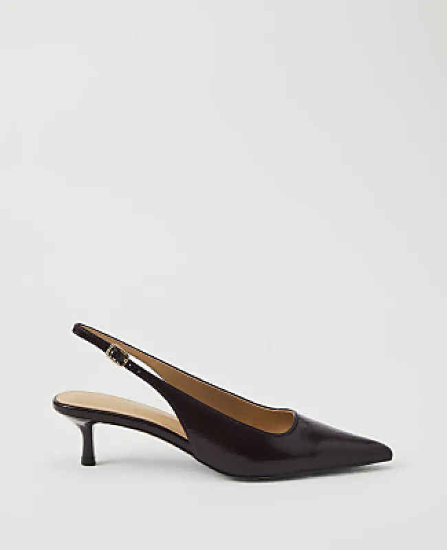 Ann Taylor Patent Slingback Pump made by Ann Taylor