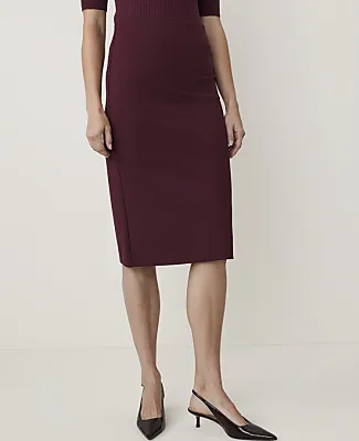 Ann Taylor Ponte Pencil Skirt sold by Ann Taylor product image thumbnail 2