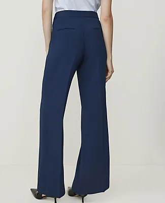 Ann Taylor The Side Zip Wide-Leg Pant in Fluid Crepe sold by Ann Taylor product image thumbnail 3